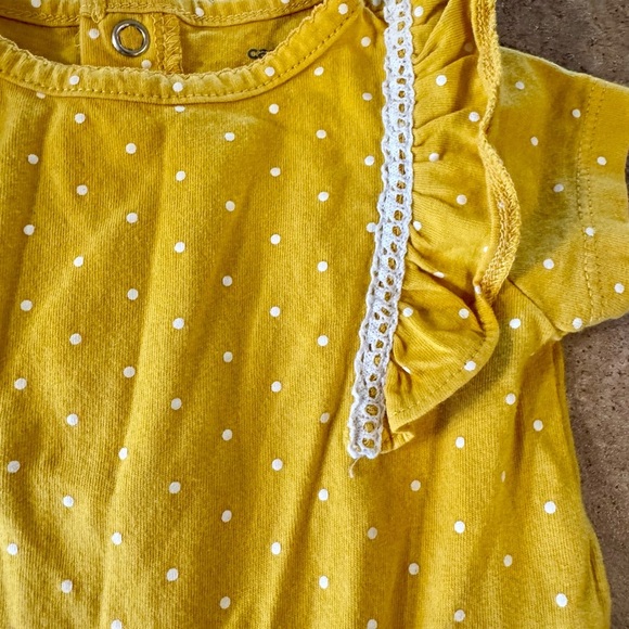 Carter's -Yellow Romper and Blue Floral Leggings Set, Size 6M - Picture 4 of 7